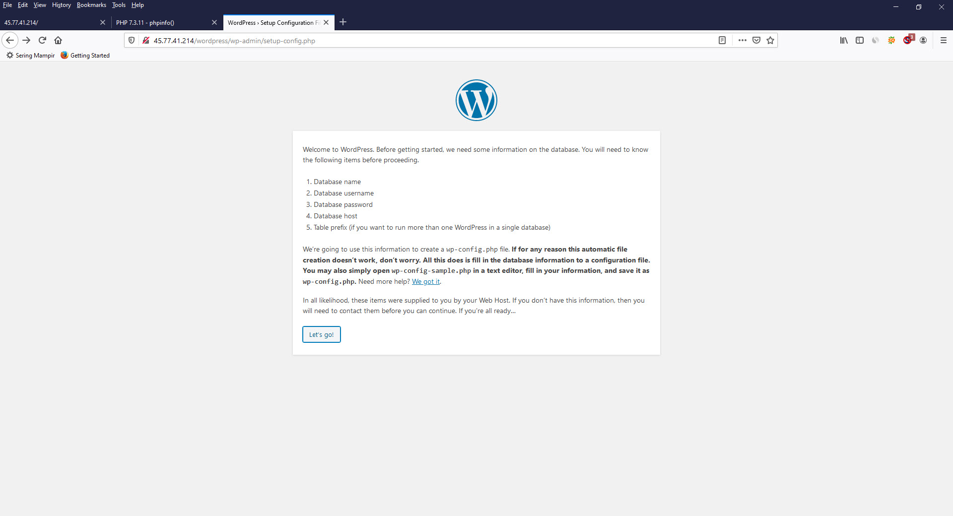 How To Install Wordpress With Apache On FreeBSD 12