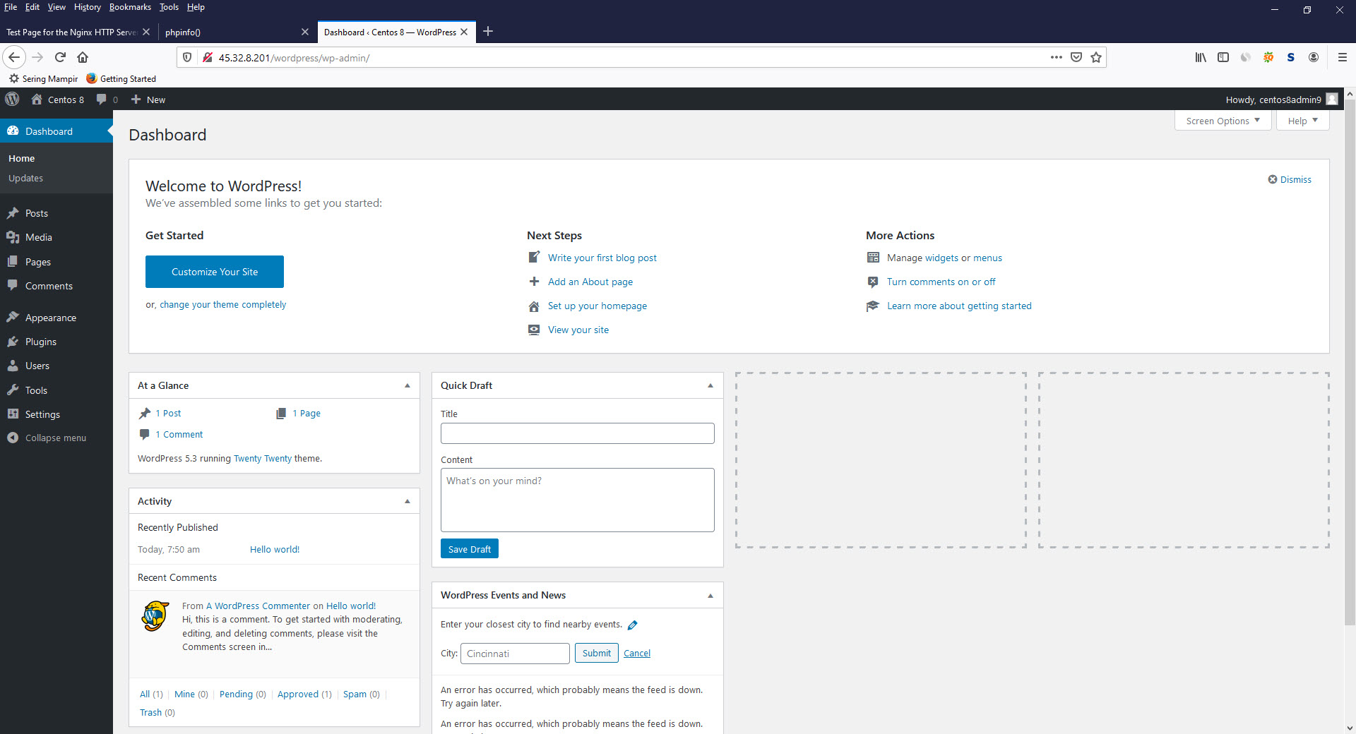 How To Install Wordpress With Apache On FreeBSD 12
