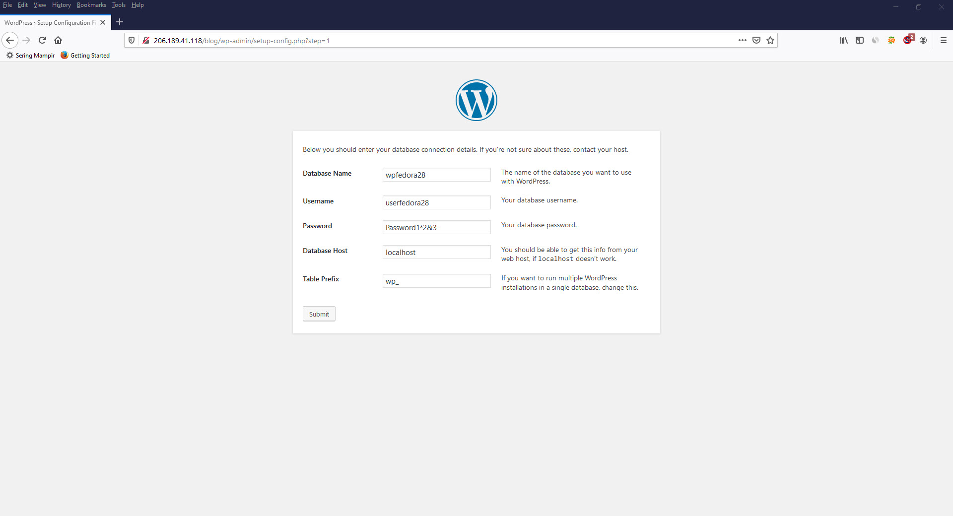 How To Install Wordpress With Apache On Fedora 28/29/30/31/32