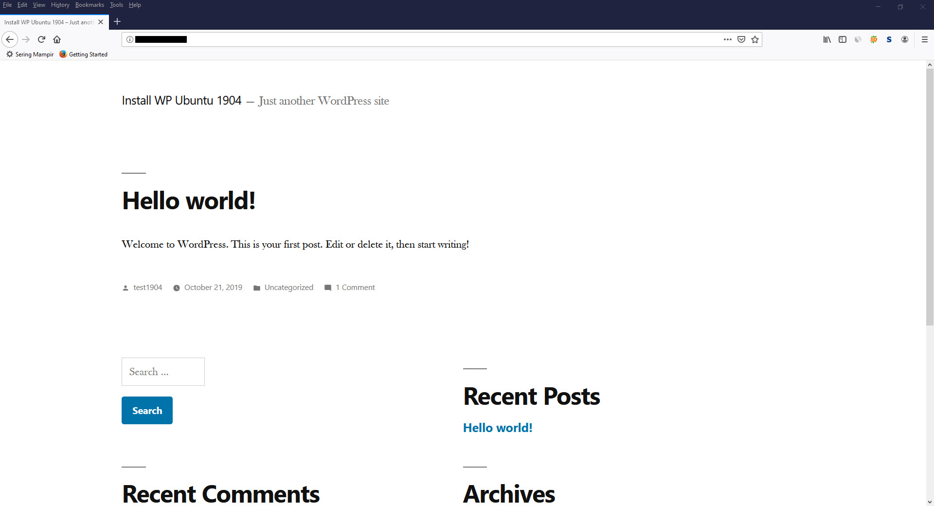 How To Install Wordpress With Nginx On Ubuntu 19.04