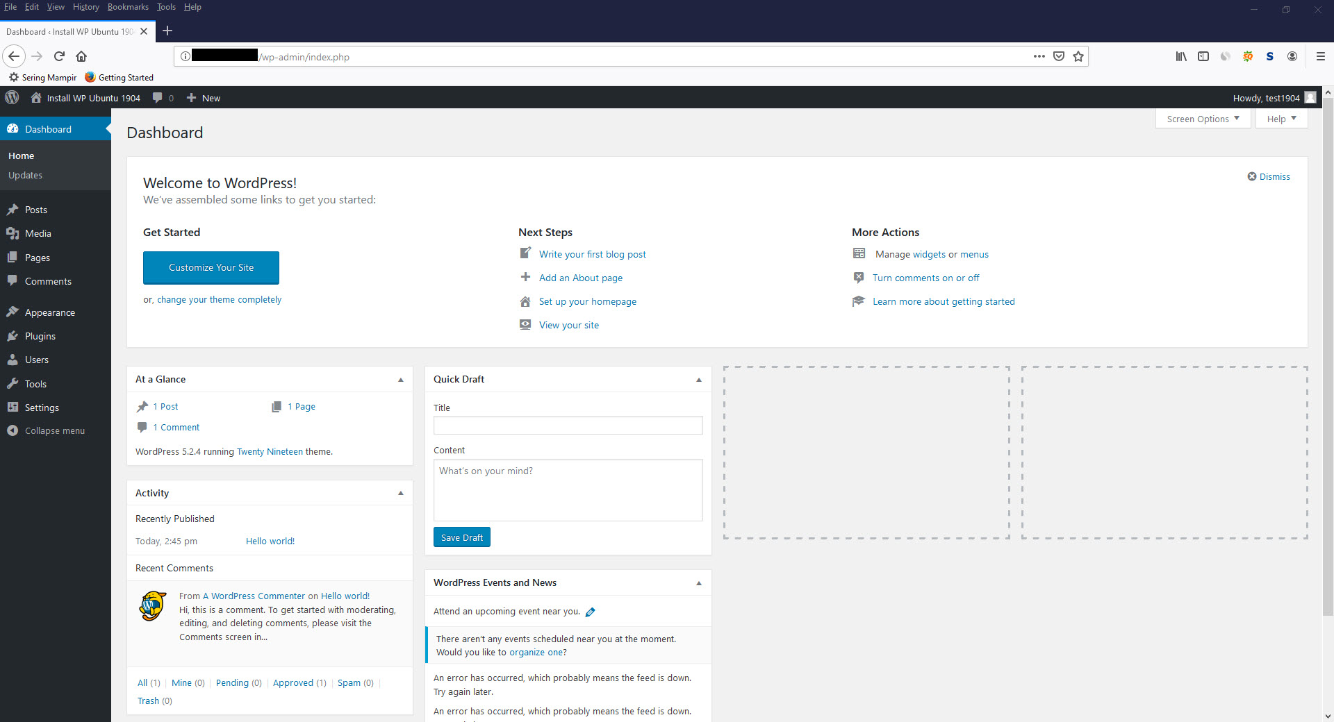 How To Install Wordpress With Nginx On Ubuntu 19.04